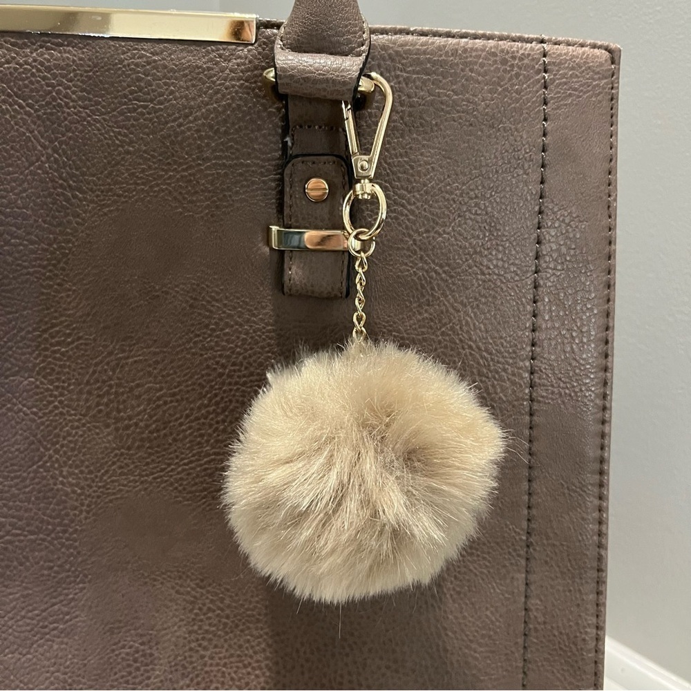 Call It Spring Top Handle Tote with Crossbody Strap Vegan Leather Taupe - Picture 4 of 17